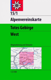Wandelkaart Totes Gebirge West 15/1 | OAV |  1:25.000 | ISBN 9783928777292