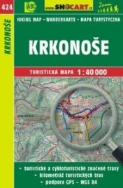 Wandelkaart Tsjechië -  Krkonoše - Reuzengebergte | Shocart 424 | ISBN 9788072247028