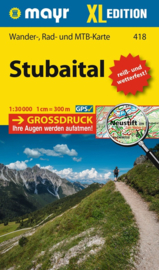 Wandelkaart Stubaital XL : Stubaier Alpen | Walter Mayr 418 | 1:25.000 | ISBN 9783991218005