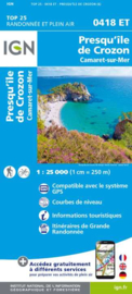Wandelkaart Camaret, Presqu`Île de Crozon, Morgat | IGN 0418ET - IGN 0418 ET | Bretagne | ISBN 9782758553441