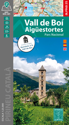 Wandelkaart Vall de Boi | Editorial Alpina | Centrale Pyreneeën | 1:25.000 | ISBN  9788470111730