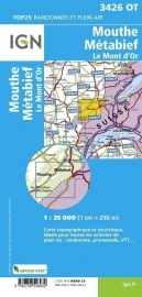 Wandelkaart Mouthe, Metabief, Le Mont d`Or | Jura |  IGN 3426OT - IGN 3426 OT | ISBN 9782758545590