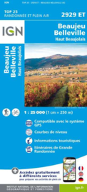 Wandelkaart Beaujeu - Belleville - Haut Beaujolais | Rhônevallei - Bourgondië |  IGN 2928 ET - IGN 2928ET | ISBN 9782758551898