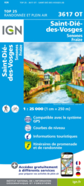 Wandelkaart Ste-Die-des-Vosges, Saales | Vogezen | IGN 3617 OT - IGN 3617OT | ISBN 9782758550334