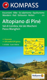 Wandelkaart Altopiano di Piné-Val di Cembra-Val dei Mocheni | Kompass 075 | 1:35.000 | ISBN 9783854915621