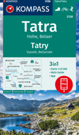 Wandelkaart Slowakije - Hohe Tatra | Kompass 2130 | Hoge Tatra-Vysoke Tatry - 1:25.000 | ISBN 9783991541783