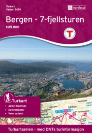 Wandelkaart Bergen 2429 | Nordeca | 1:25.000 | ISBN 7046660024294