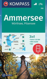 Wandelkaart Ammersee | Kompass 791 | 1:25.000 | ISBN 9783991213420
