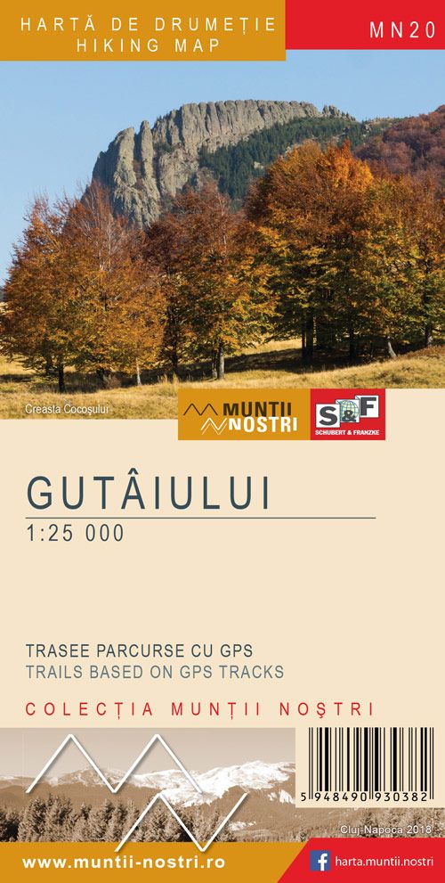 Wandelkaart Gutai Gebirge - Gutâiului | Schubert & Franzke | 1:25.000 | ISBN 5948490930382