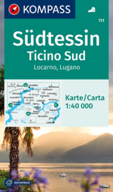 Wandelkaart Tessin Sud -Locarno-Lugano | Kompass 111 | ISBN 9783850269117