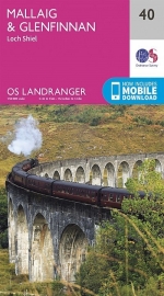 Wandelkaart Mallaig & Glenfinnan | Ordnance Survey 40 | ISBN 9780319261385