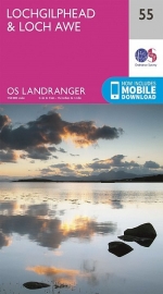 Wandelkaart Lochgilphead & Loch Awe | Ordnance Survey 55 | ISBN 9780319261538