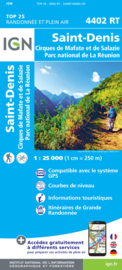 Wandelkaart St.Denis - Reunion | IGN 4402RT  | 1:25.000 | ISBN 9782758546955