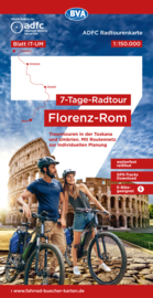 Fietskaart  Florence - Rome 7 daagse fietstocht | ADFC | 1:150.000 | ISBN 9783969902462