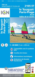 Wandelkaart Le Touquet-Paris-Plage, Berck, Étaples | Pays de Calais | IGN 2105 ET- IGN 2105ET