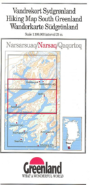 Wandelkaart Narsaq - South Greenland | 1:100.000 | Harvey Maps 2 | ISBN 9788790677053