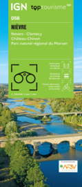 Wegenkaart - fietskaart Nièvre Nevers - Clamecy Château-Chinon Morvan PNR | IGN D58 | ISBN 9782758556480