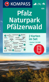 Wandelkaart Naturpark Pfälzerwald | Kompass 826 | 1:50.000 | ISBN 9783991217008