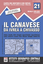 Wandelkaart Il Canavese | IGC nr. 21 | 1:50.000 - ISBN 9788896455210