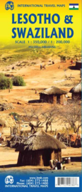 Wegenkaart Lesotho - Swaziland | ITMB | 1:350.000 / 1:200.000 | ISBN 9781771294386