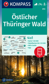 Wandelkaart Östlicher Thüringer Wald | Kompass 813 | 1:50.000 | ISBN 9783991215851