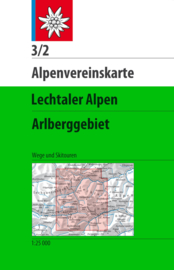 Wandelkaart Lechtaler Alpen - Arlberggebiet 3/2 | OAV | 1:25.000 | ISBN 9783937530918