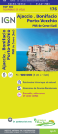 Wegenkaart - fietskaart Ajaccio - Bonifacio - Sartene - Corse du Sud | IGN 176 | ISBN 9782758547808