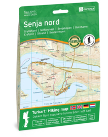 Wandelkaart Senja Noord 3029 | Nordeca | 1:50.000 | ISBN 7046660030295