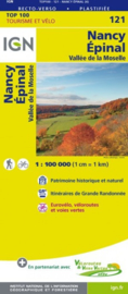 Wegenkaart - Fietskaart Nancy / Epinal | IGN 121 | ISBN 9782758540809