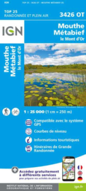 Wandelkaart Mouthe, Metabief, Le Mont d`Or | Jura |  IGN 3426OT - IGN 3426 OT | ISBN 9782758555971