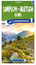 Wandelkaart Simplon - Aletsch - Goms | Kümmerly & Frey | 1:40.000 | ISBN 9783259023426