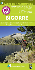 Wandelkaart Bigorre - PN des Pyrénées - Luz Ardiden - Col du Tourmalet ( Pyreneeën ) | Rando Editions 04 | ISBN 9782344008065
