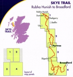 Wandelkaart Skye Trail | Harvey Map | ISBN 9781851375172