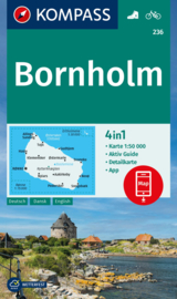 Wandelkaart-Fietskaart Bornholm 236 | Kompass | ISBN  9783991540687