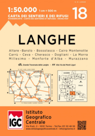 Wandelkaart Langhe Meridionali | IGC nr. 18 | 1:50.000 - ISBN 9788896455678