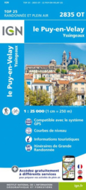 Wandelkaart Le Puy-en-Velay - Yssingeaux  | Auvergne |  IGN 2835OT - IGN 2835 OT
