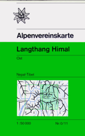 Wandelkaart Langthang Himal Ost | Alpenverein | 1:50.000