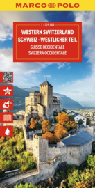 Wegenkaart - Fietskaart Zwitserland West | Marco Polo | 1:200.000 | ISBN 9783575024138