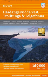 Wandelkaart Folgefonna Nasjonalpark - Hardangervidda west  | Calazo | 1:50.000 | ISBN 9789189371538