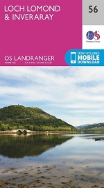 Wandelkaart Loch Lomond & Inveraray | Ordnance Survey 56 | ISBN 9780319261545