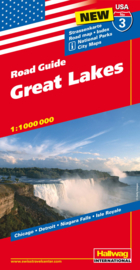 Wegenkaart Great Lakes nr.3 | Hallwag  | 1:1,2 miljoen | ISBN 9783828307544