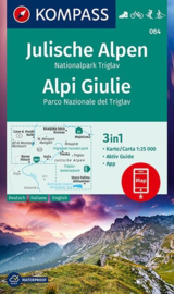 Wandelkaart Julische Alpen - Nationalpark Triglav | Kompass 064 | 1:25.000 | ISBN 9783990448700