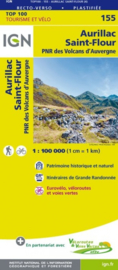 Wegenkaart - fietskaart Aurillac - Mauriac - St. Flour | Auvergne / Cantal | IGN 155 | ISBN 9782758540854
