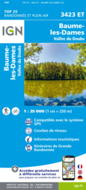 Wandelkaart Baumes-les-Dames, Vallee du Doubs | Jura | IGN 3423ET - IGN 3423 ET | ISBN 9782758550181