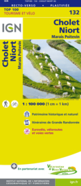 Wegenkaart - Fietskaart Cholet - Niort | IGN 132 | ISBN 9782758543725