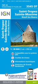 Wandelkaart Saint-Tropez, Ste-Maxime, Cavalaire-sur-Mer, la Garde-Freinet, Grimaud, Maures | Provence |  IGN 3545OT - IGN 3545 OT