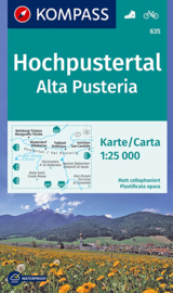 Wandelkaart Hochpustertal, Alta Pusteria | Kompass 635 | 1:25.000 | ISBN 9783850264853