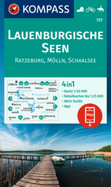 Wandelkaart Lauenburgische Seen | Kompass 721 | ISBN 9783991218586