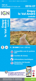 Wandelkaart 0916ET - 0916 ET Erquy, Le Val - Andre, Lamballe, Pleneuf | Bretagne | ISBN 9782758551768