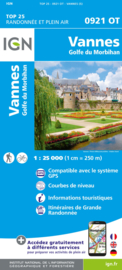 Wandelkaart 0921OT - 0921 OT Vannes - Golfe du Morbihan | Bretagne | ISBN 9782758551362